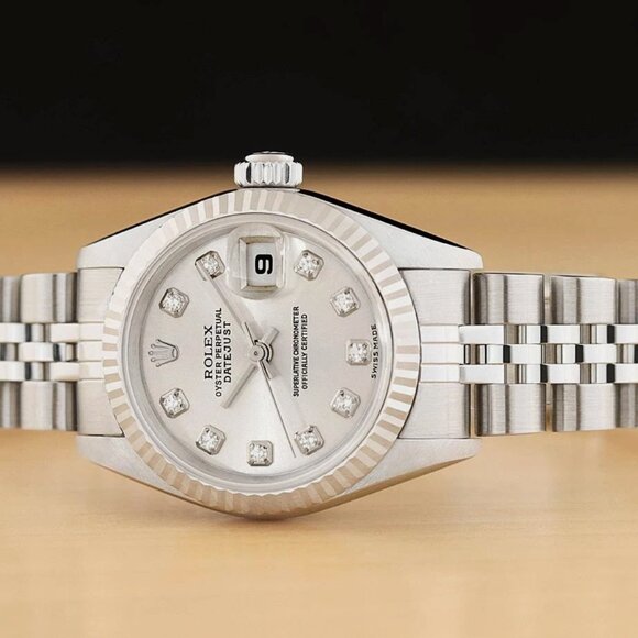 Rolex Silver 18k Diamond Gold Watch New With Box main image 6